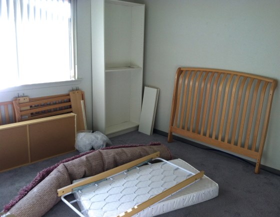 Baby Girl Nursery Before